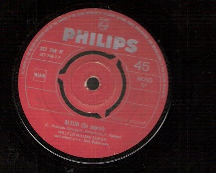 Willy & Willeke Alberti - Altijd (Se Saprai) - Italiano - Nederlandstalige vinylsingle 1964 - 1