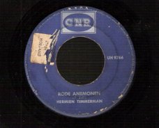 Hermien Timmerman- Rode Anemonen & Zeven Donkerrode Rozen -vinylsingle 1964