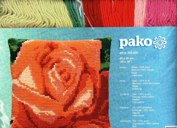 OPRUIMING PAKO BORDUURPAKKET (KUSSEN) RODE ROOS ,laatste - nr. 1