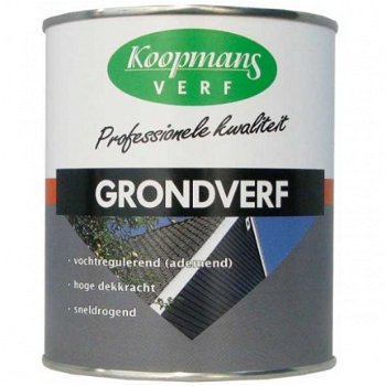 Koopmans grondverf donkergrijs 750 ml - 1