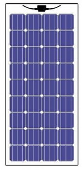 FLEXIBELE ZONNEPANELEN 175 Watt, type OSA 175Bl - 2