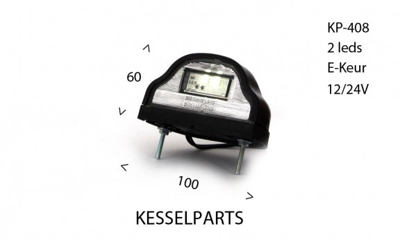 Led Kenteken verlichting Wit/rood 12/24V 12V 24 V KP-245 - 6