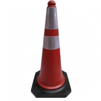 Verkeers Pion Rood/Wit 75 Cm - 1