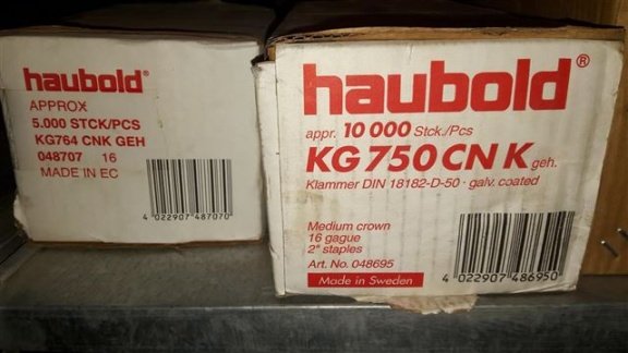 haubolt combitacker nieten/spijkers tot 64 mm met veel nieten - 5