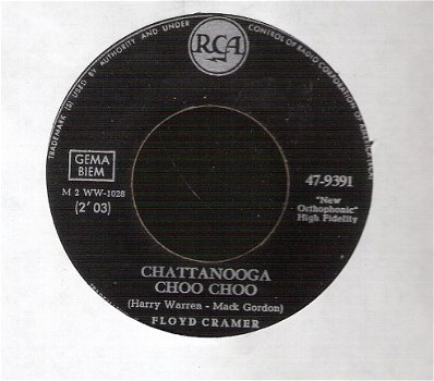 Floyd Cramer -Chattanooga Choo Choo -The Big Chihuahua -vinylsingle 1962 - 1