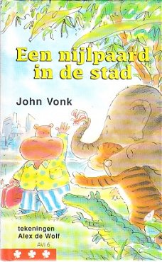 Een nijlpaard in de stad door John Vonk (avi 6)
