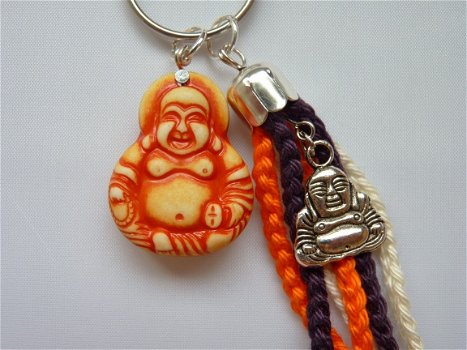 Sleutelhanger Buddha (oranje) - 1