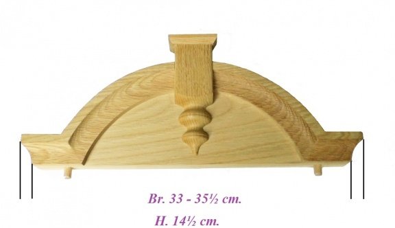 = Kuif ornament = maat zie foto 2 = 31243 - Afbeelding 2
