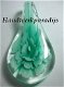 Grote Hanger Glas Pendant Mint 32 x 58mm - 1 - Thumbnail