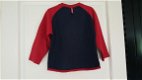 McGregor blauw rode trui sweater met stoere applicatie op voorpand maat 116 - 2 - Thumbnail