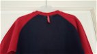 McGregor blauw rode trui sweater met stoere applicatie op voorpand maat 116 - 3 - Thumbnail