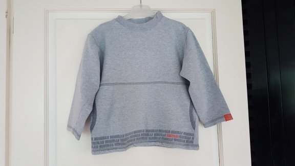 Mini Man MiniMan grijze sweater maat 110/116 - 1