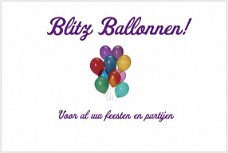 Blitz Ballonnen,geboorte,trouwen/bruiloft,communie,verjaardag,kerst,sinterklaas,doop,decoratie