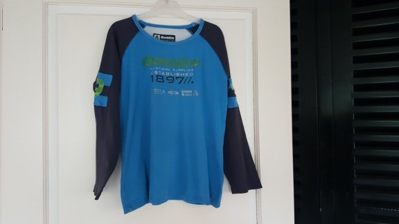 Gaastra aqua blauwe longsleeve maat 140 - 1