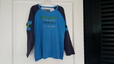 Gaastra aqua blauwe longsleeve maat 140