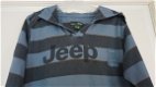 Jeep grijs blauw gestreepte capuchon longsleeve maat 128 nieuwstaat - 2 - Thumbnail