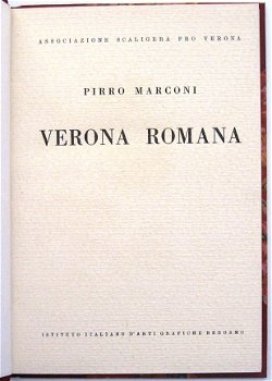 Verona Romana [1937] Pirro Marconi - Architectuur Binding - 3