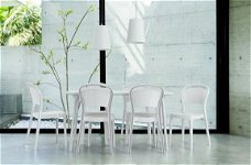 Kunststof ranke design stoel Bee / Bo glans en transp
