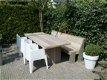 Tafels steigerhout / steigerbalken op maat incl stoelen - 1 - Thumbnail