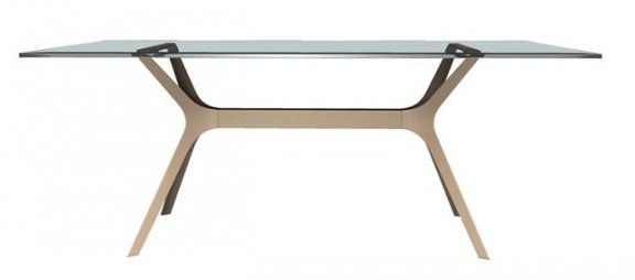 Design tafel Vela met compact of glazen blad - 7