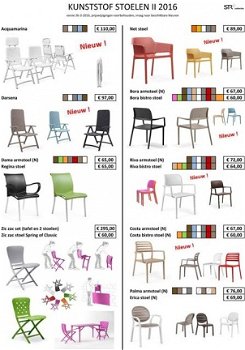 Zic Zac bistrotafel + 2 stoelen divl kleuren, inklapbaar - 7