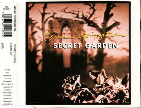 Bruce Springsteen ‎– Secret Garden 2e Versie 4 Track CDSingle - 1