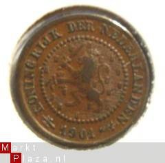 Prachtige halve cent 1901 - 1