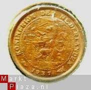 Prachtige halve cent 1937 - 1