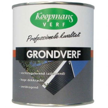 Koopmans grondverf donkergrijs. - 1