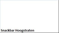 Snackbar Hoogstraten - 1