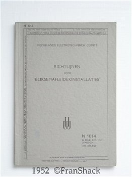 [1952] Richtlijnen voor bliksemafleiderinstallaties, NEC/HCNN/CNB - 1