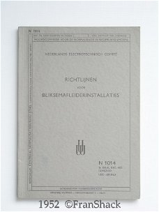[1952] Richtlijnen voor bliksemafleiderinstallaties, NEC/HCNN/CNB