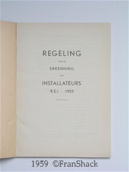 [1959] Regeling voor de erkenning van Installateurs, VEEN - 2