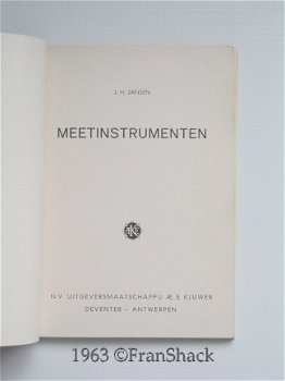 [1963] Meetinstrumenten , Jansen, Kluwer. - 2