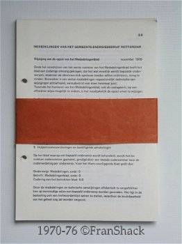 [1970-1976] Mededelingen van het GEB-Rotterdam aan installateur - 1