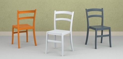 Kunststof stoel Tif, div. kleuren, keuken stoel - 3