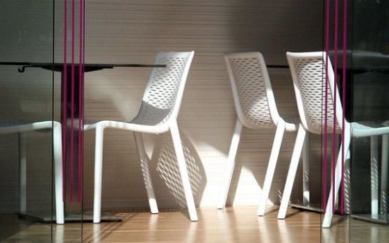 Kunststof design stoel Netkat in diverse kleuren - 3