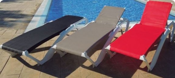 Spaanse budget ligstoelen Acqua in 4 kleuren - 1
