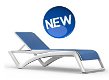 Nieuw design ligbed SKY wit frame in diverse kleuren - 1 - Thumbnail