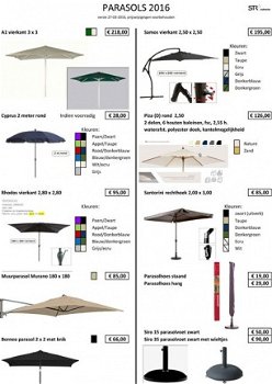 Parasol, merk Madison Cyprus 2 meter rond. - 3