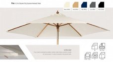 Parasol Piza 2.5 rond, div. kleuren