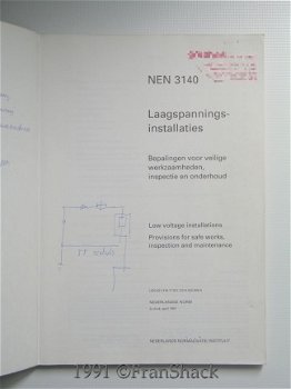 [1991] NEN 3140 Laagspanningsinstallaties, veilig werken, NNI/NEC - 2