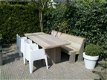 Steigerhouten / steigerbalken tafels op maat incl stoelen - 4 - Thumbnail