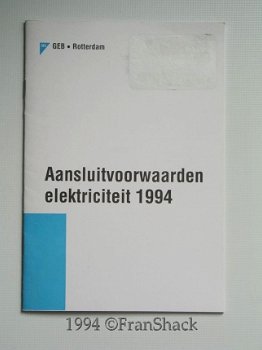 [1994] Aansluitvoorwaarden elektriciteit, 1994, NV GEB-Rotterdam - 1