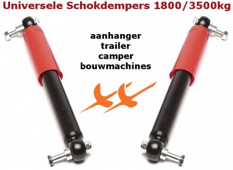 Universele Schokdempers voor Caravan en Aanhanger (prijs 2 stuks) - 1