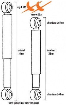 Universele Schokdempers voor Caravan en Aanhanger (prijs 2 stuks) - 4