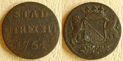 Duit Utrecht 1754