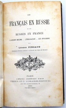 Les Français en Russie et les Russes en France 1886 Pingaud - 3