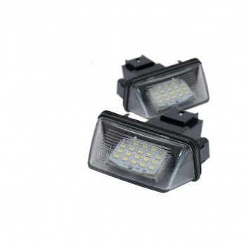 Kenteken verlichting led Citroen C3 C4 C5 Peugeot 207 307 - 1