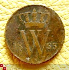 Mooie cent 1863